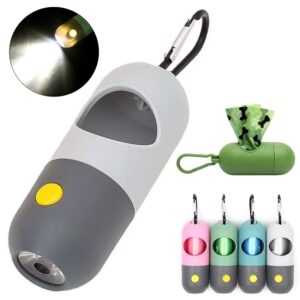 Led Light Pet Waste Bag Dispenser For Dogs & Cats Poop Scooper With Waste Bags Holder Dispensers Pet Clean Accessories