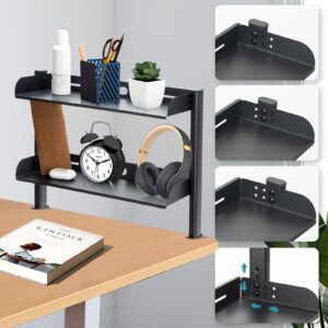 Black Double-layer Desktop Storage Rack