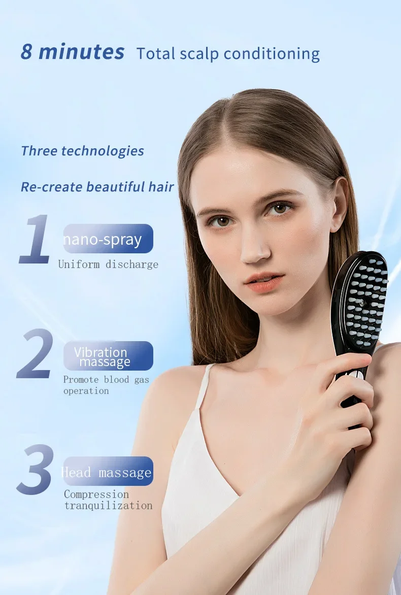 Oplexia™ Dual LED Red & Blue Light Therapy Hair Comb - Image 13